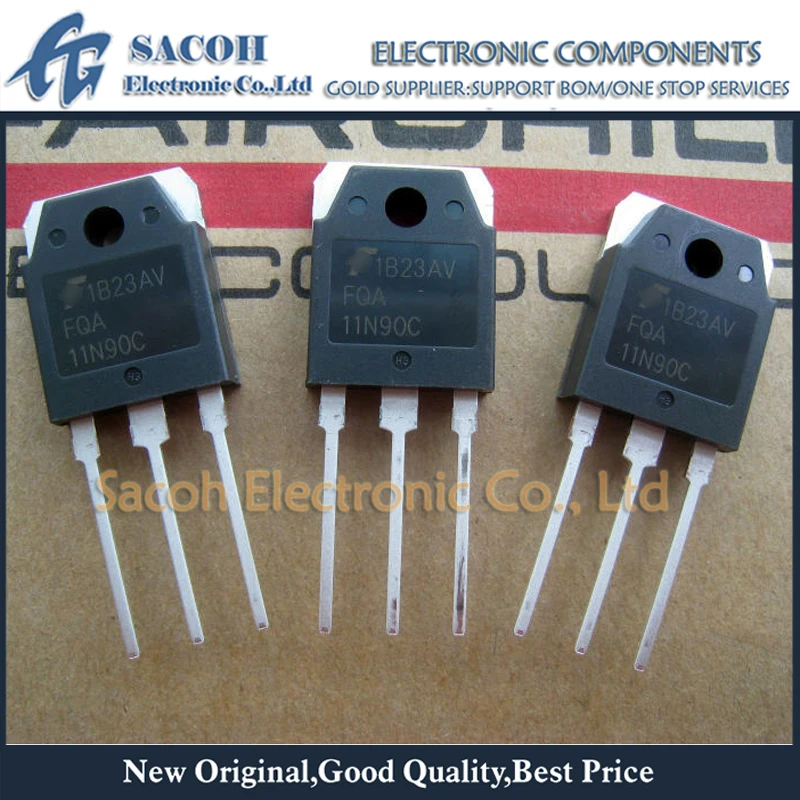 Refurbished Original 10Pcs/Lot FQA11N90C FQA11N90 OR SSH11N90A SSH11N90 OR SSH12N100 TO-3P 11A 900V Power MOSFET