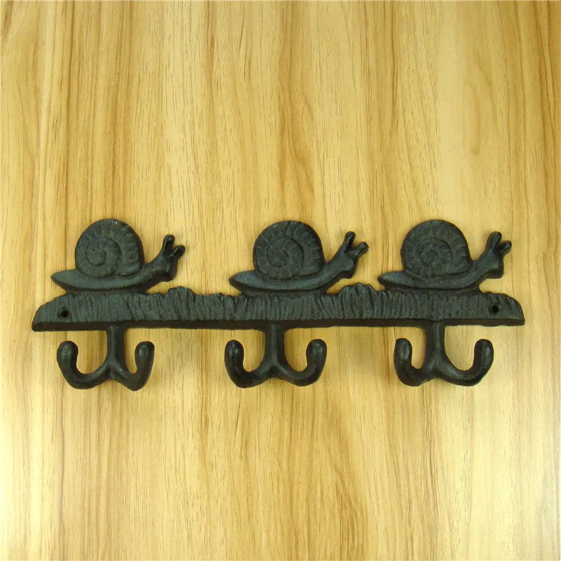 

Handmade Cast Iron Snail Wall Hook Decorative Metal Escargot Organizing Peg Gadget Homeware Embellishment Craftworks Accessories