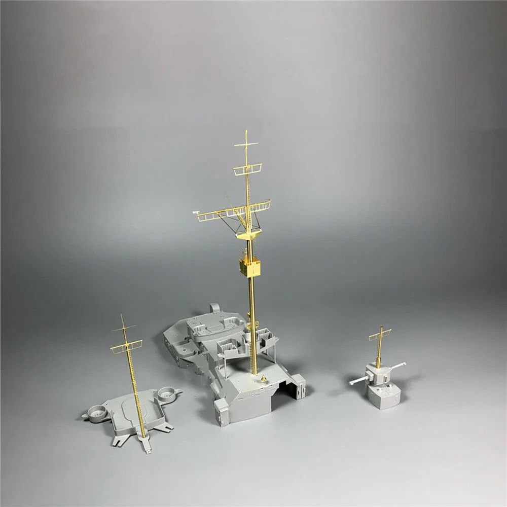 1 Set Upgraded Metal Mast for 1/200 Bismarck Battleship Mast Model CYG019 for Trumpeter 03702 Bismarck Ship DIY Accessories Kit