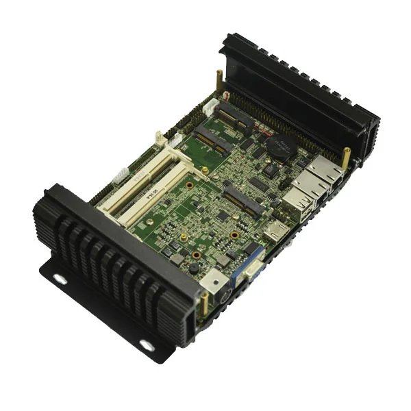 LVDS Mini Itx Fanless Box PC intel P8600 processor Dual LAN 6*RS232 COM Port industrial PC