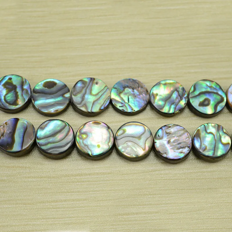 10Pcs/Pack 6-18mm Peacock Blue Abalone Pearl Shell Beads Nature Sea Shell Beads For Jewelry Making Diy Bracelets Jewelry Finding