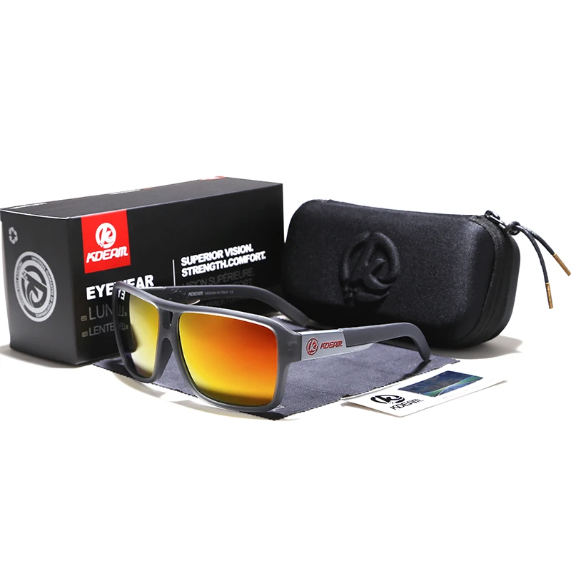 Marmelade Stil Polarisierte Sonnenbrille Männer Sport Brillen Marke KDEAM Super Qualität Sonnenbrille Funktion Sind Volle Paket