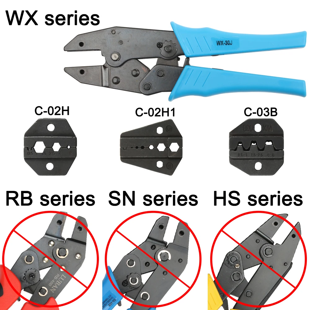 C02C C03B C03C C03D C30J C04WFL C04WF C06WF C10WF C25WF C26WF Die Sets for C CRIMPING PILER die sets plier modules jaws