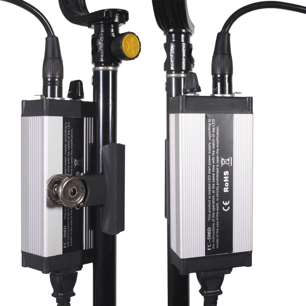 FW-500D 50W Mini Portable LED Fresnel Spot Lumière Vidéo Continue pour Film Caméra Vidéo Studio