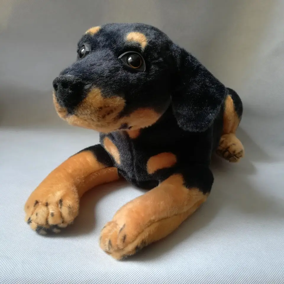 real life toy prone Rottweiler plush toy about 45cm toy ,soft doll birthday gift h0480