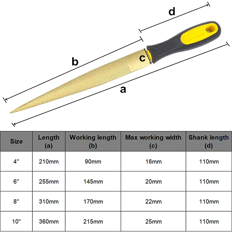 MYTEC Wood Carving Files Rasp 4\'\'/6\'\'/8\'\'/10\'\' Wood File For Woodworking DIY Craft Gadget Carpenter Multi Tools