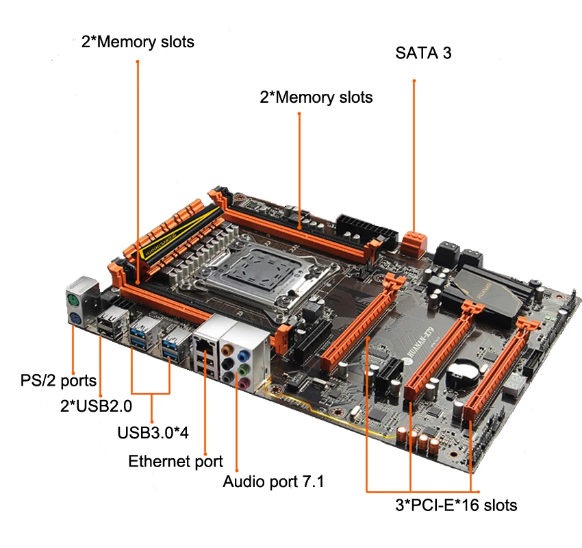 Imagem -03 - Edifício Faça Você Mesmo Computador Huanan X79 Deluxe Gaming Motherboard Cpu Ram Intel Xeon e5 2670 c2 Combos com Ram Cooler 32g Ddr3 Reg Ecc