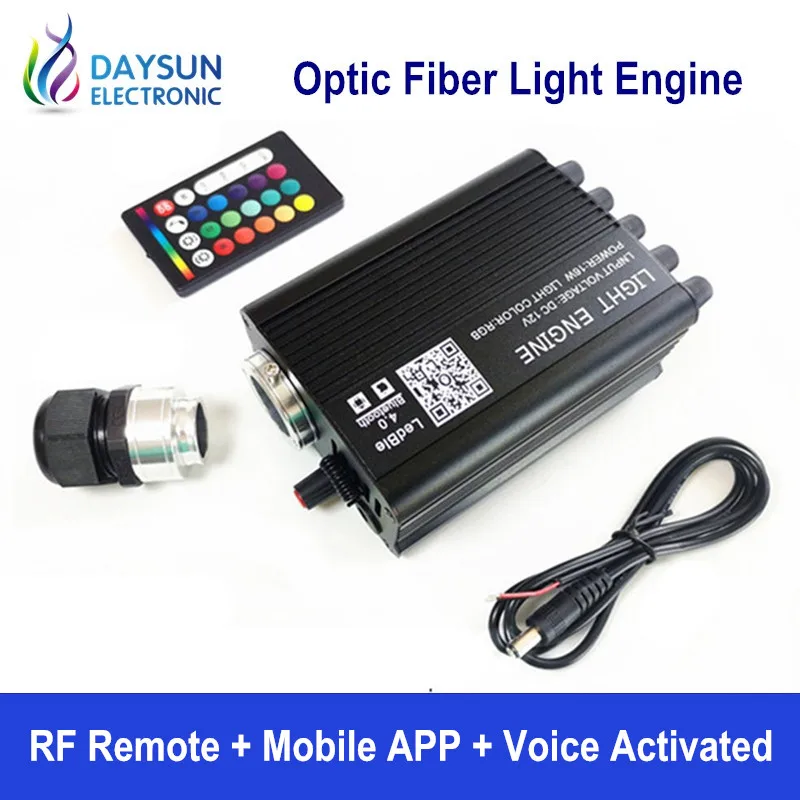 New Arrival Led Light Engine for Optic Fiber Cable Starry  + Shooting Stars Light Source RGBW RF Remote/Mobile APP/Voice Control