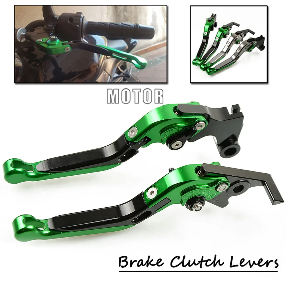 Motorcycle CNC Brake Clutch Levers For Kawasaki ZX6R ZX636R ZX6RR 2000-2004 ZZR600 2005-2009 Adjustable ZX 6 636 R RR ZZR 600