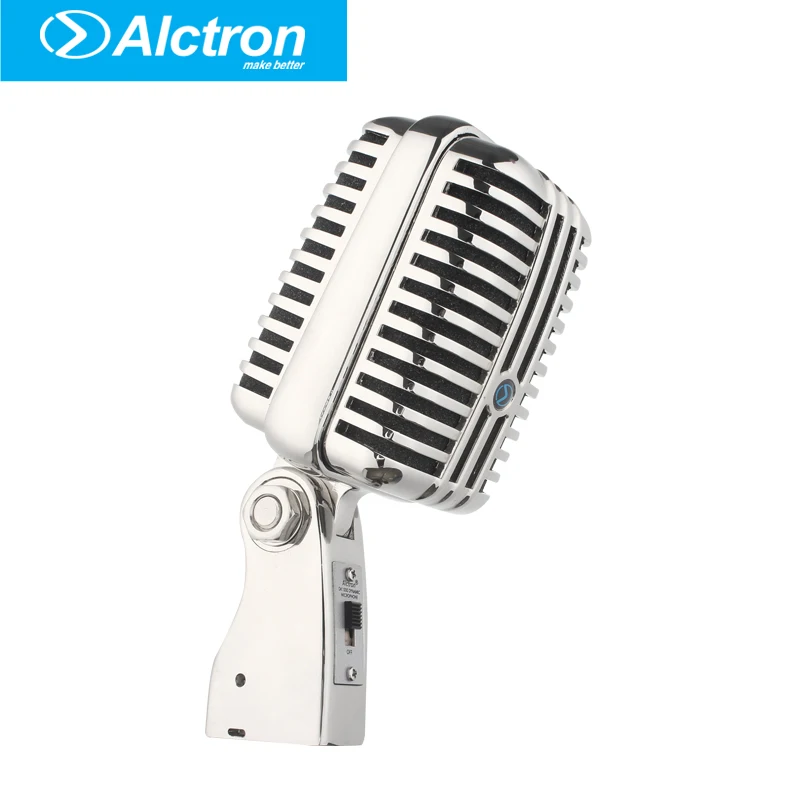 Alctron DK1000 Wired Vintage Classic Microphone High Quality Dynamic Moving Coil Mike Deluxe Metal Vocal Old Style Ktv Mic