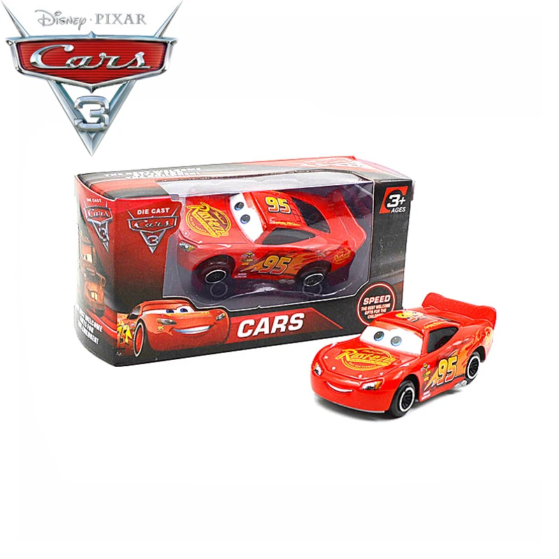 1:64 Disney Pixar Cars 3 Metal Lightning McQueen Black Storm Jackson Curz Daniel Mater Car Toys Kids Birthday Christmas Gift