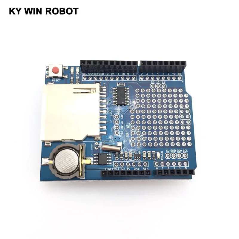 Picture 5: New Data Module Logging Shield SD Card Data Recorder Shield V1.0 For Arduino UNO SD Card Hot