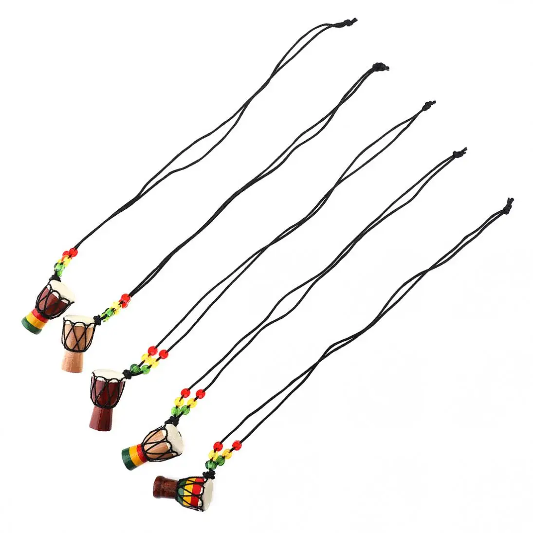 

1pcs Mini Jambe Drummer Individuality Djembe Pendant Percussion Musical Instrument Necklace African Hand Drum Accessories Toy