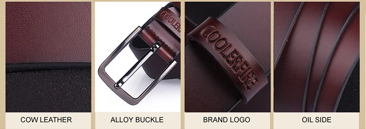 High Quality Genuine Leather Belt Luxury Designer Belts Men Belts For Men Cowskin Fashion Vintage Pin Buckle For Jeans