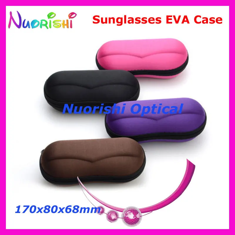 

20pcs New Fresh Colorful Eyeglass Glasses Sunglass Sunglasses Zipper 6 Colors EVA Case Box ML033 Free Shipping