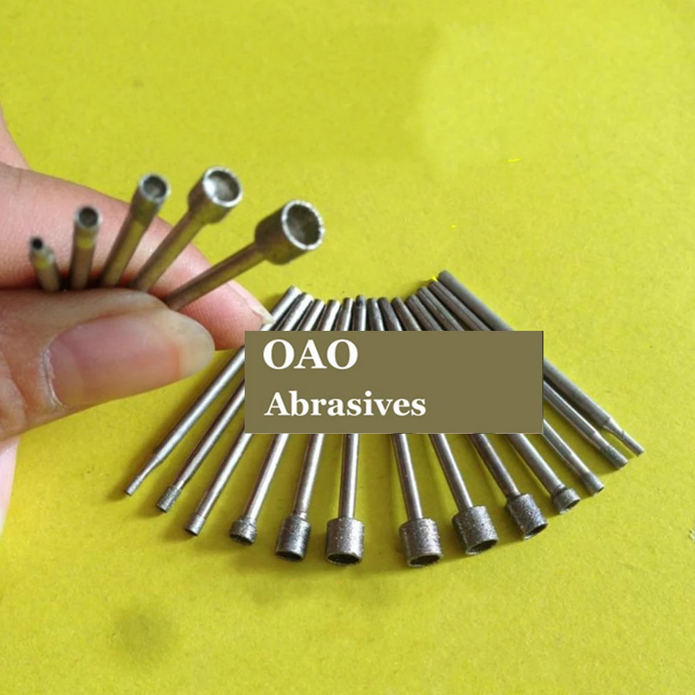 10 pcs,aspiration abrasive,making eye,suit for jade carving grinding,diamond grinding tools,diameter of handle:2.35mm