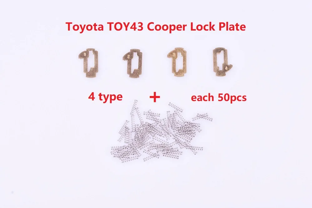 200 قطعة TOY43 سيارة قفل القصب قفل ريد لتويوتا كامري كورولا NO.1.2.3.4 قفل أقفال السيارات أقراص قفل الربيع ، قفل القصب