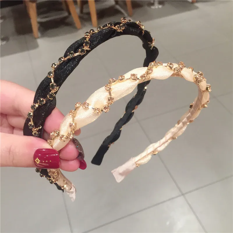 

Korea Retro Head hoop Girls Hair Bows Hair Bands Hand made Fabric Hairpin Headbands For Women Hair Accessories Accesorios