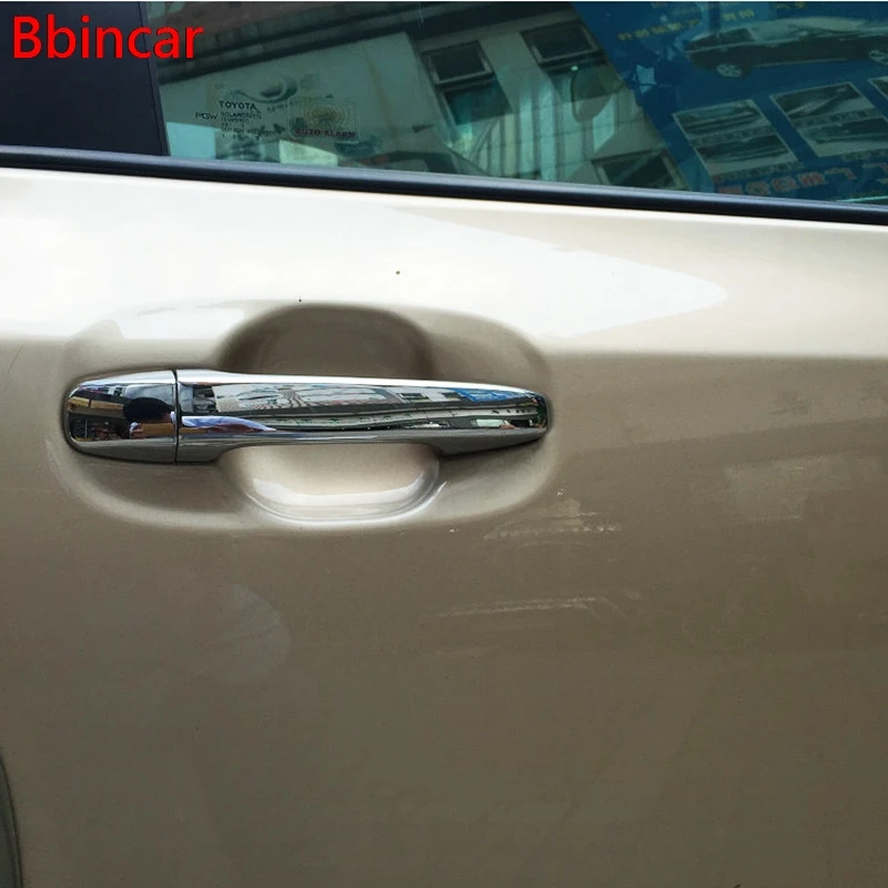 Bbincar External Car Side Door Handle Cover Trim With Keyhole Smart hole Trim 8pcs For Toyota Sienna Third Generation 2010-2016