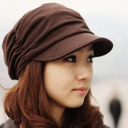 New Hat Lady There Is A Fashion Hat With Sun Protection Black Iron Peaked Cap