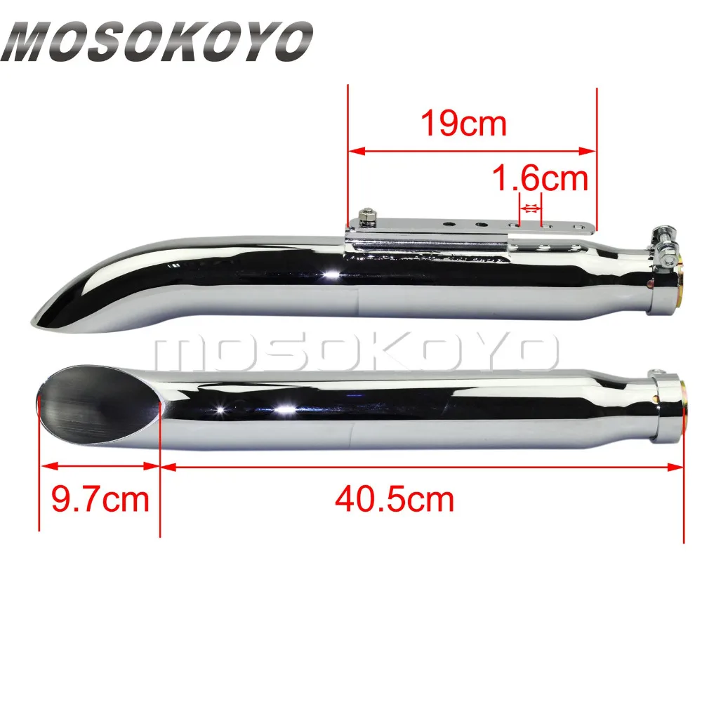 Motorcycle Exhaust Muffler Slash Cut Silencer Pipes for Harley Suzuki VS VL VZR 750 800 1500 1800 Intruder Chopper Bobber Custom