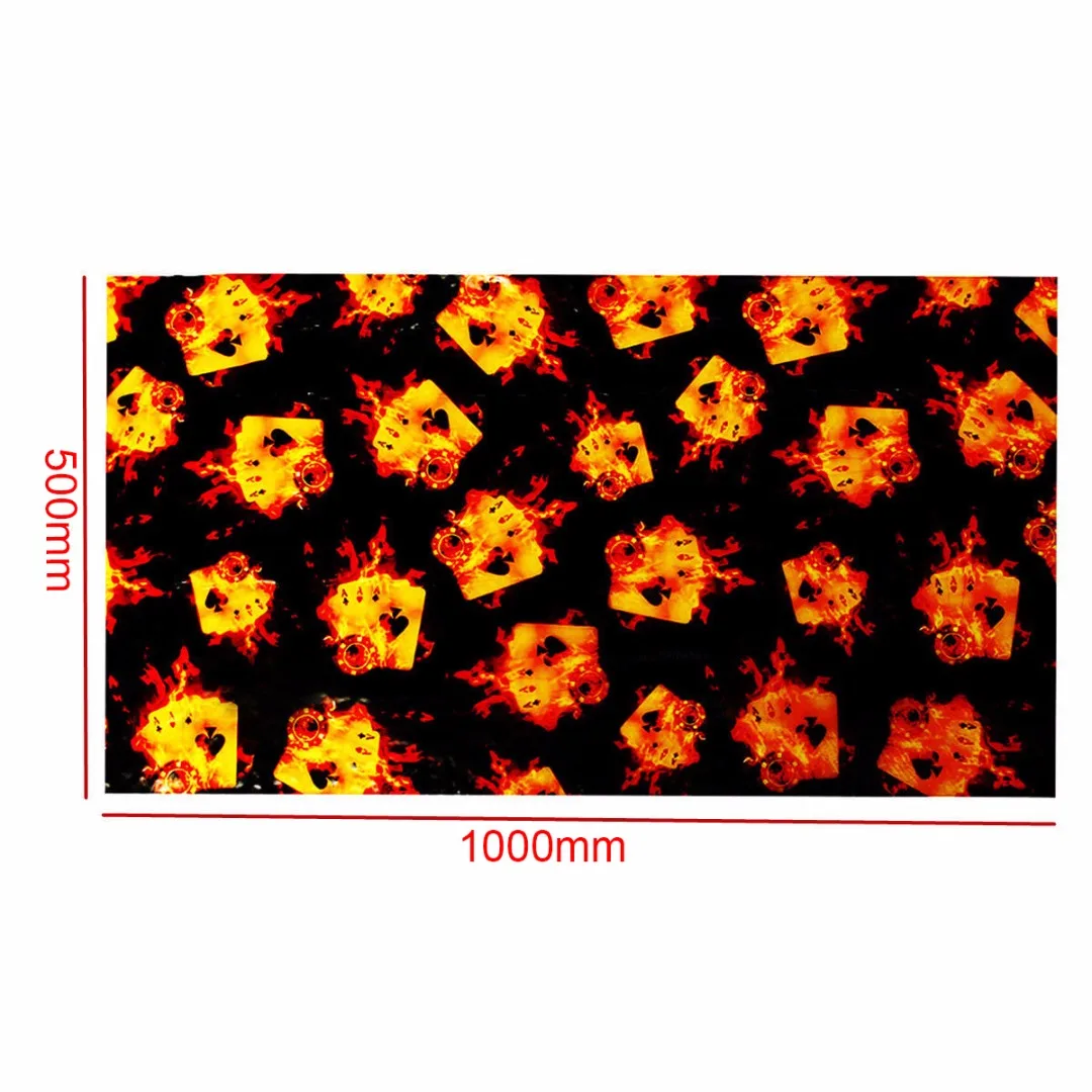 JX-LCLYL 0.5*1m Cool Fire Poker PVA Hydrographic Film Water Transfer Art Printing Film