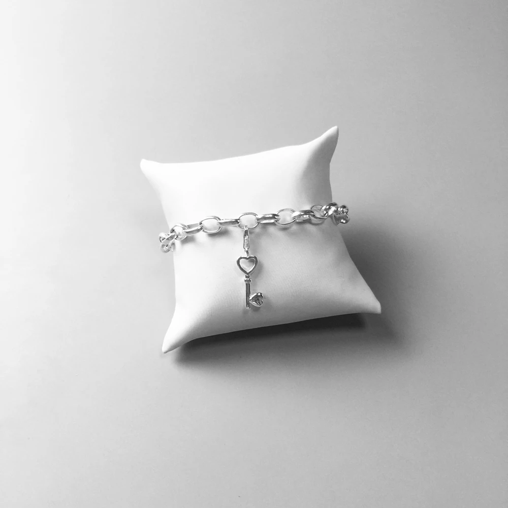 Heart Key Love Ring House Charms Pendant,Fashion Jewelry 925 Sterling Silver Romantic Gift For Women Girls Fit Bracelet Necklace