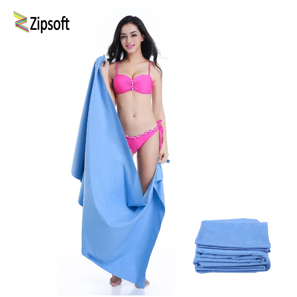 Zipsoft Beach Towels with Mesh Bag Blanket Beach Wraps Sports and Travel Hotel Yoga Mat Quick Dry Bath Gym Hiking Camping Swim