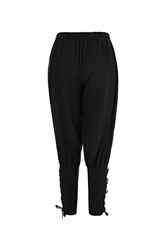 Volwassen Mannen Lente Zomer Enkel Gestreepte Broek Middeleeuwse Viking Navigator Broek Renaissance Gothic Broek Cosplay