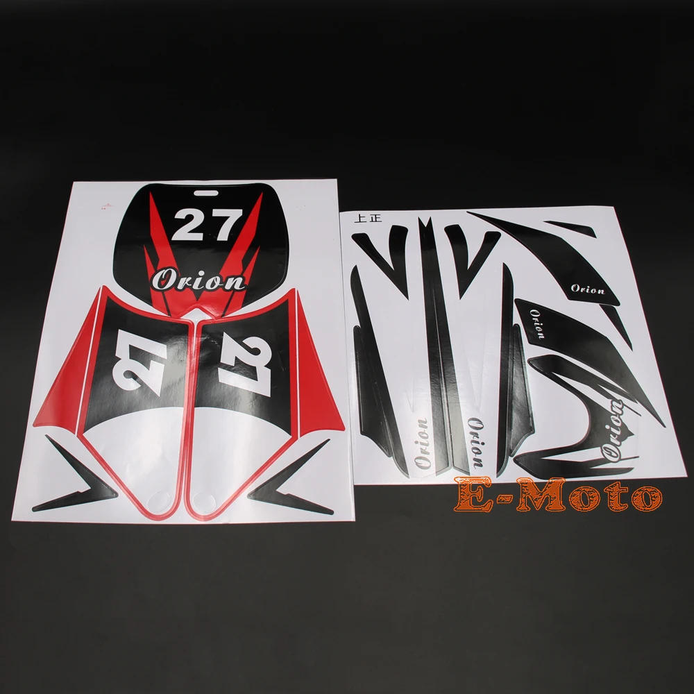 RED Sticker Decal kit For 43cc 47cc 49cc Dirt Pit Pro Thumpstar Mini Kids Bike Pocket Minimoto 2 Stroke