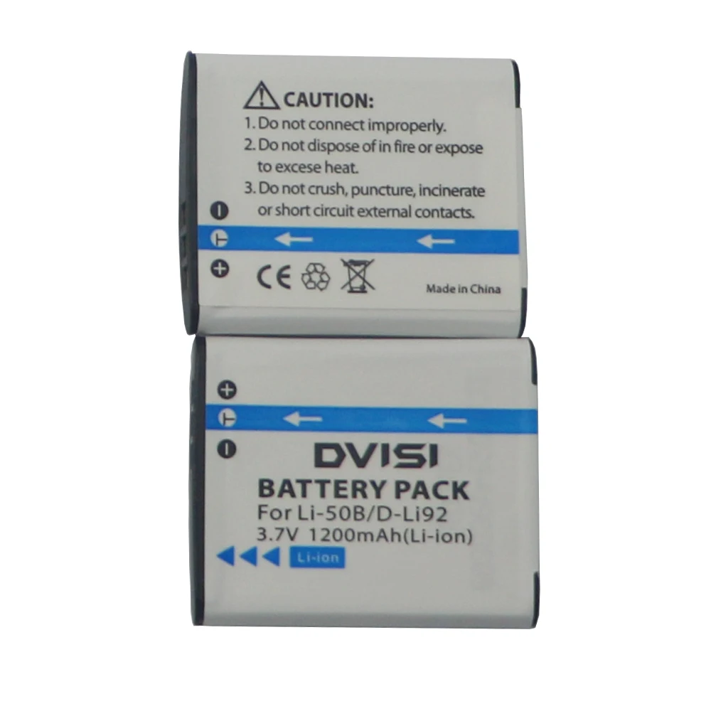 DVISI 3.7V LI-50B LI 50B LI50B Camera Battery +Battery case for Olympus LI-50B LI 50B or Pentax D-LI92 XZ-1 SP-800UZ SZ-30MR