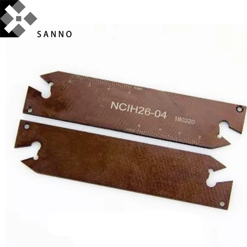 2 PCS คุณภาพสูง NCIH มีดตัดแผ่น NCIH26-02/32-06 เครื่องกลึง grooving เครื่องมือตัดแผ่น scale