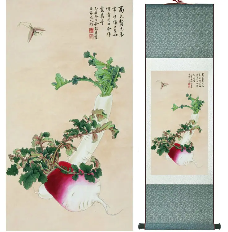 

vegetables painting Chinese wash painting home decoration painting Chinese traditional art panting No.32701