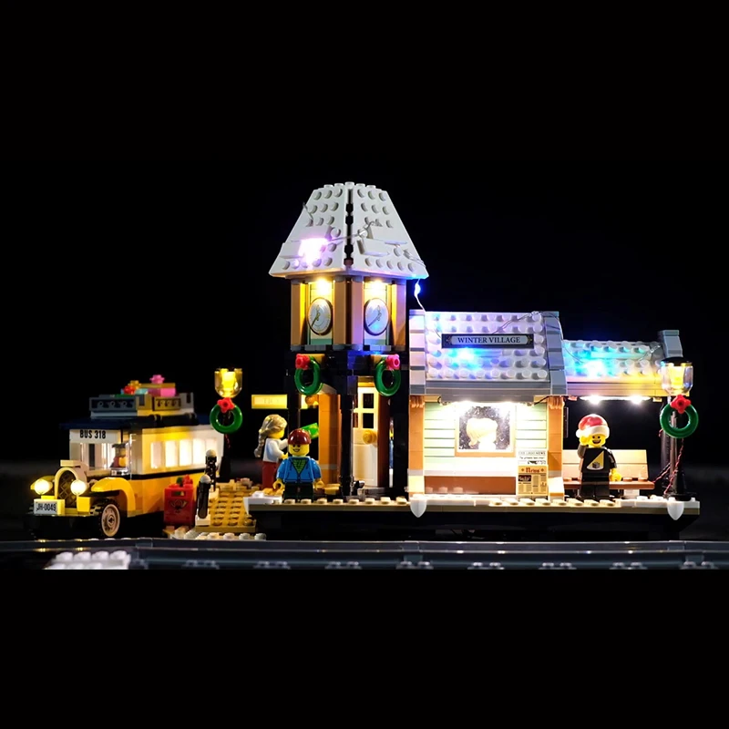 

Led Light Set For Lego 10259 The Winter Village Set Compatible 36011 friend Genuine Creative Series Building Blocks(Only lights)