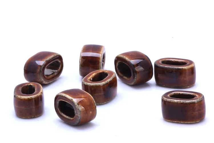 OlingArt 18*10mm 6 Stück/Set Leder-Verschlüsse Keramik-Quadratlochperlen Neuer Topseller Mehrfarbige Mischung DIY Schmuckherstellung Leder – Detail 35