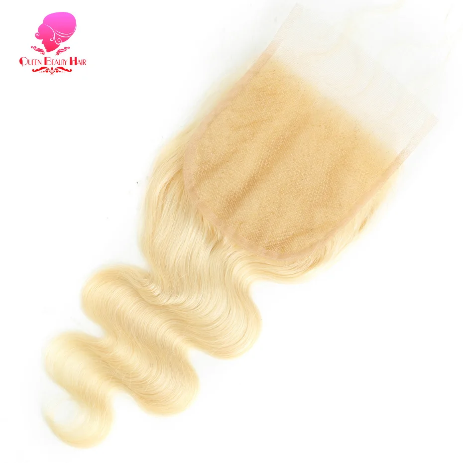 Queen Beauty 613 Honigfarbe Blonde Körperwelle Remy Echthaar 4x4 5x5 Malaysischer Spitzenverschluss mit Bündel 8-30 32 34 36 Zoll – Detail 6