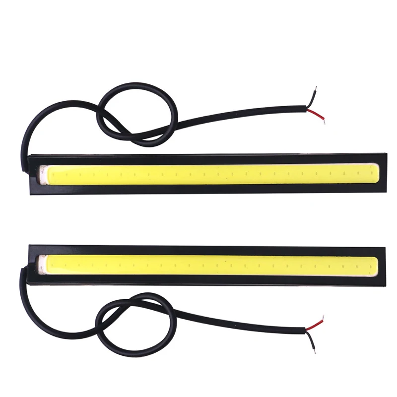 1x 14cm Waterproof Ultra-thin Car COB LED Strip Car Daytime Running Light LED DIY DRL Car Fog Lights Day Running Light Strip