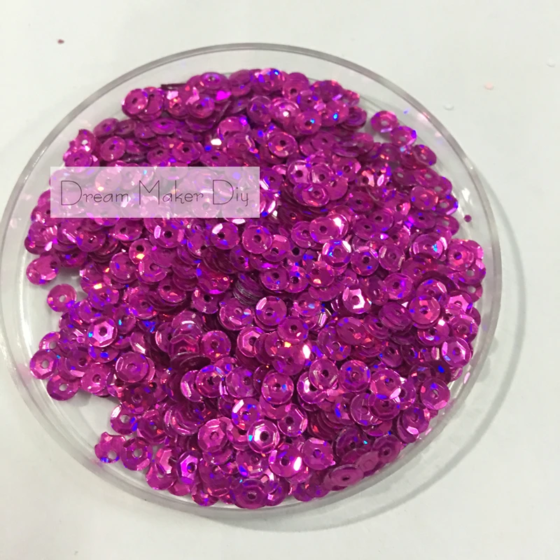 10000pcs(50g) 4mm Laser Cup Loose Sequins Paillette Sewing For Crafts Scrapbooking confetti decoration for sewing garment etc.