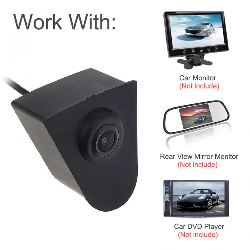 

Waterproof 12V 420TVL Car Front View Camera Auto Night Vision 170 Wide Degrees Reverse Backup Camera