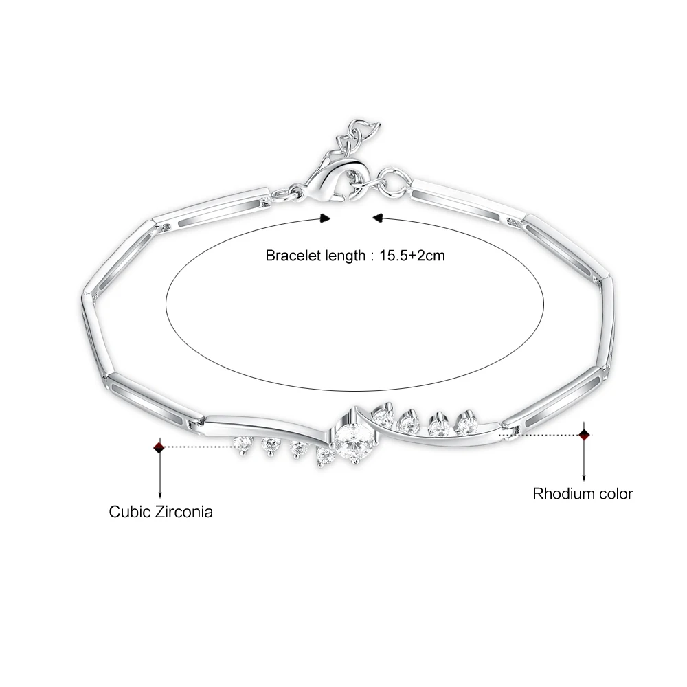 YLMyself Bracelet Elegant White Jewelry Birthday Gift For Women Trendy Bangles Fast Shipping Fashion Accessory
