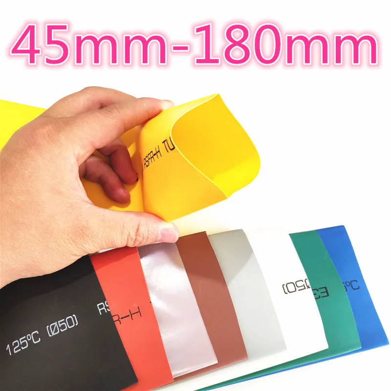 1meter 2:1 9 Colors 45mm 50mm 60mm 70mm 80mm 90mm 100mm 120mm 150mm 180mm Heat Shrink Heatshrink Tubing Tube Wire Dropshipping