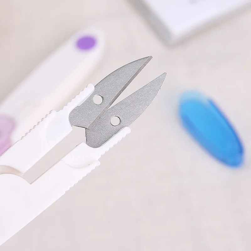 2pcs New Plastic Handle Sewing Snip Thread Tailors Cutter Scissors Hot Sale