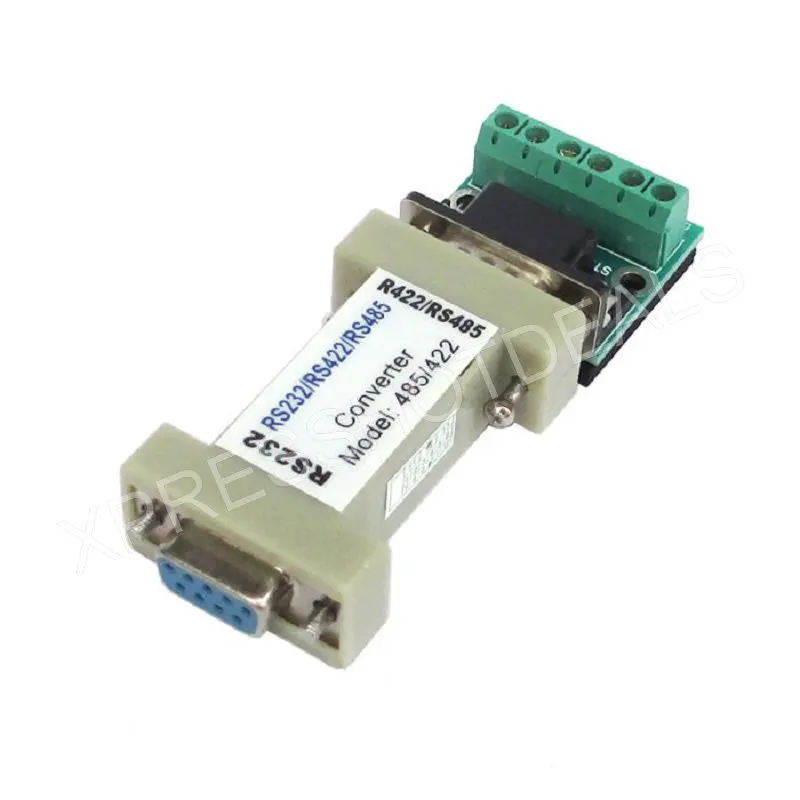 Serial RS232 to RS485/RS422 communication data converter adapter