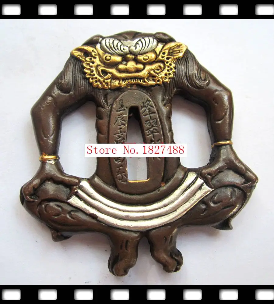 High Quallty Japanese katana Copper Tsuba WAKIZASHI Sword Accessories@7129