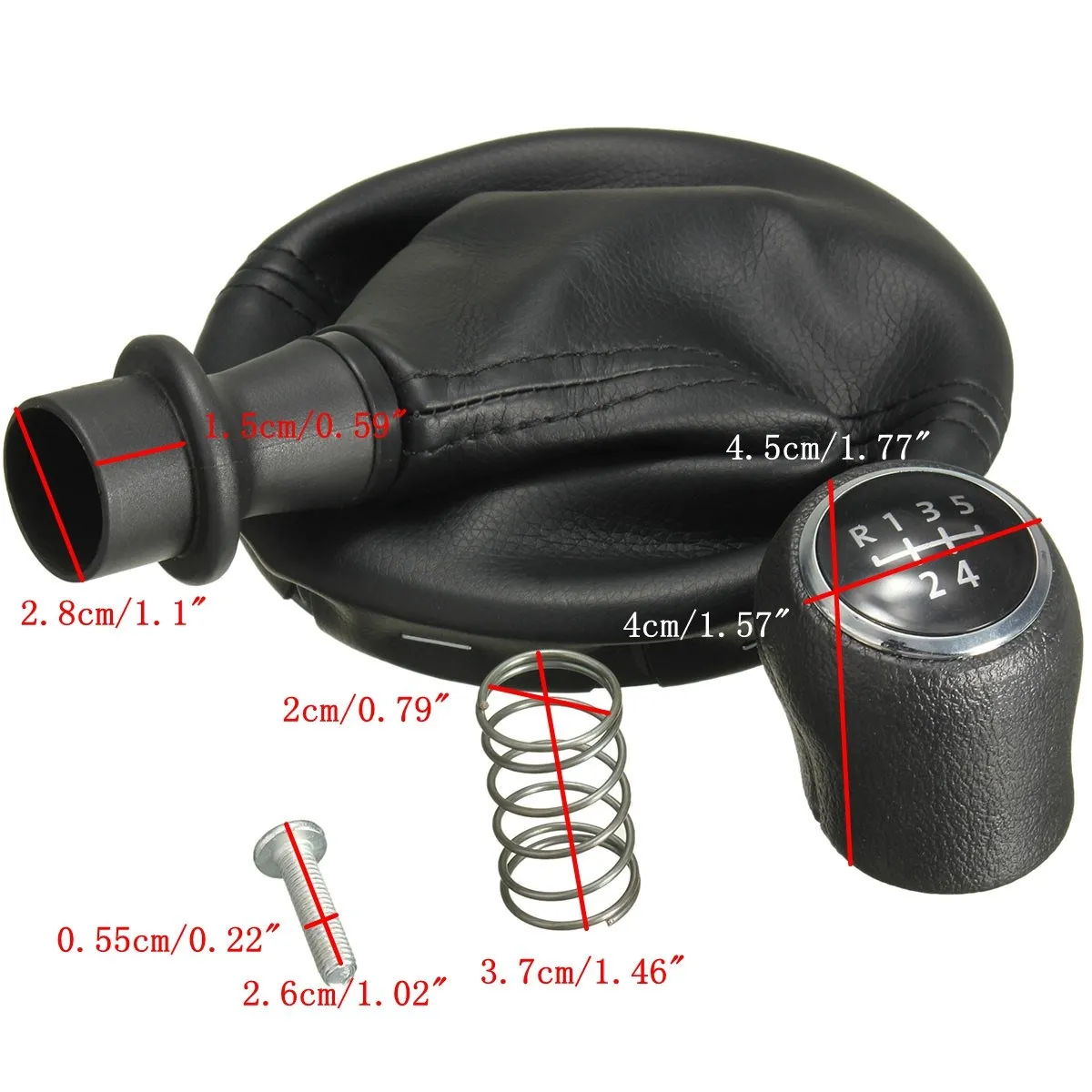 5 سرعات دليل والعتاد عصا التحول المقبض و gator واقي أحذية بلاستيك لشركة فولكس فاجن لشركة فولكس فاجن الناقل T5 T5.1 T6 Gp 2003-2019