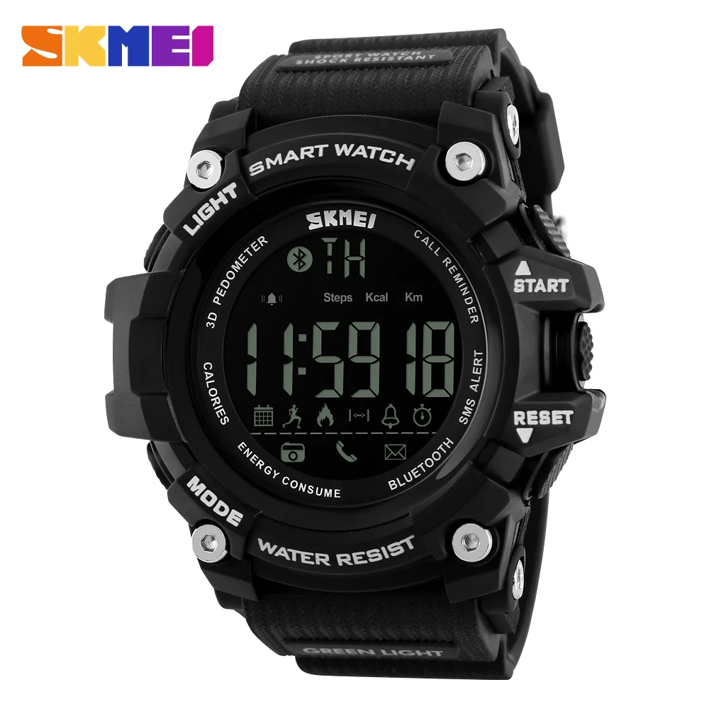 SKMEI Smart Bluetooth Sports Watch Fitness Tracker Calorie Pedometer Waterproof Men\'s Watches LED Digital Smart Wrist watch