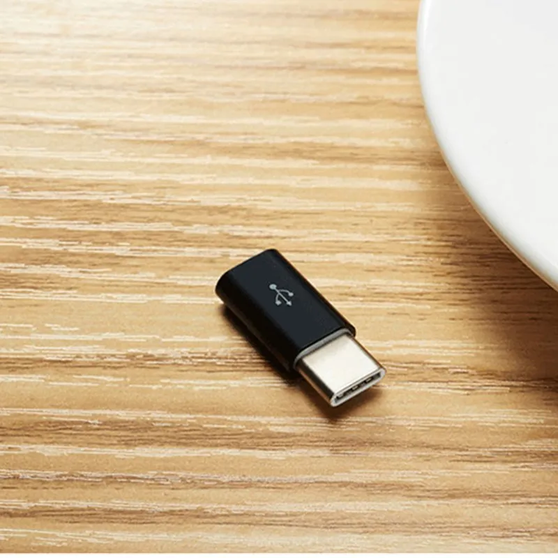 4Pcs Mini USB 3.1 Type C Male to Micro USB Female Adapter Converter Connector Charging Data Sync Transfer for Xiaomi for Huawei