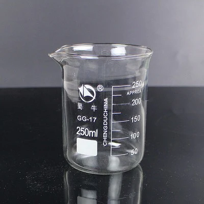 1 set (250ml,500ml,1000ml,2000ml) Borosilicate Glass Beaker Chemistry Experiment heat-resist Labware Beaker Laboratory Equipment