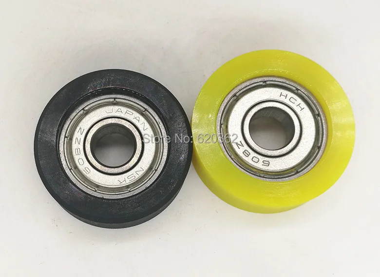 PU 608 zz bearing 8*30*11 Banknote counter parts ATM PU bearing,Rubber tire Polyurethane bearing Shock absorption A70