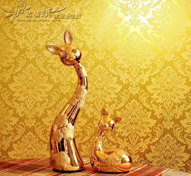 Papel de parede prata ouro